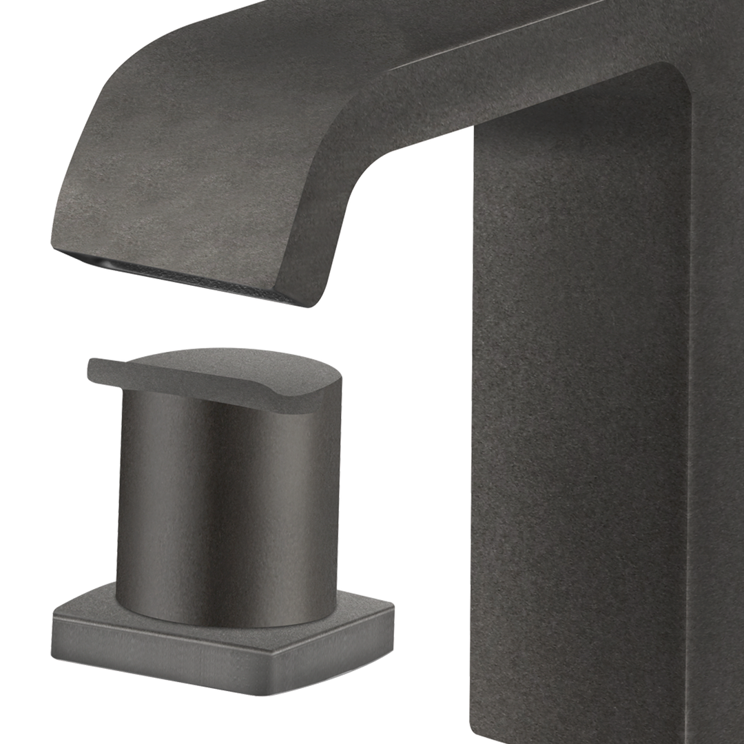 alpha-style_600 3-Hole wash basin mixer with push button waste - Image 2