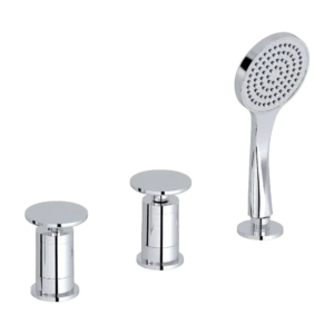 beta_600 3-Hole bathtub rim mounted mixer without rim element