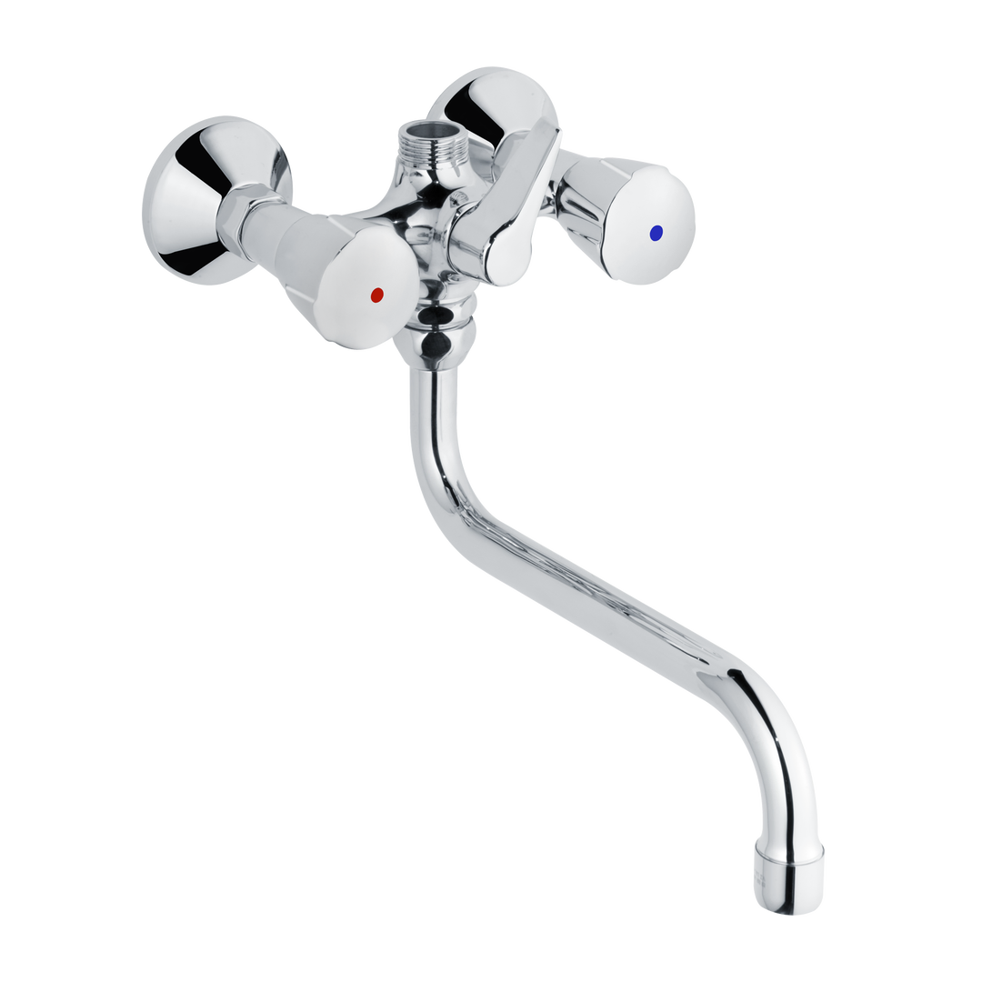 classic-line_2 Zweigriff Wandarmatur 1/2" 150, mit Wandanbindung 1/2"