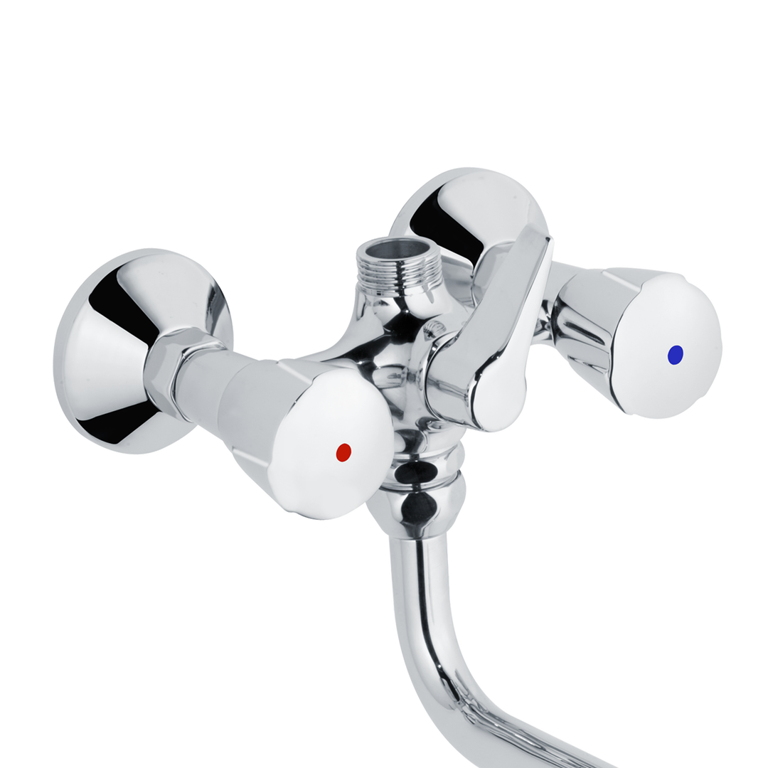 classic-line_2 Zweigriff Wandarmatur 1/2" 150, mit Wandanbindung 1/2" – Bild 4