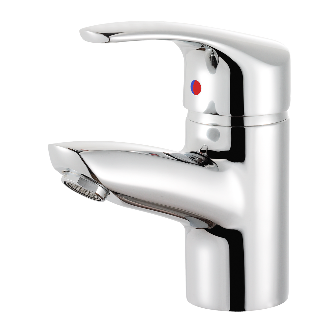 ascona_1 Wash basin mixer with copper tubes and pop-up waste - Image 2