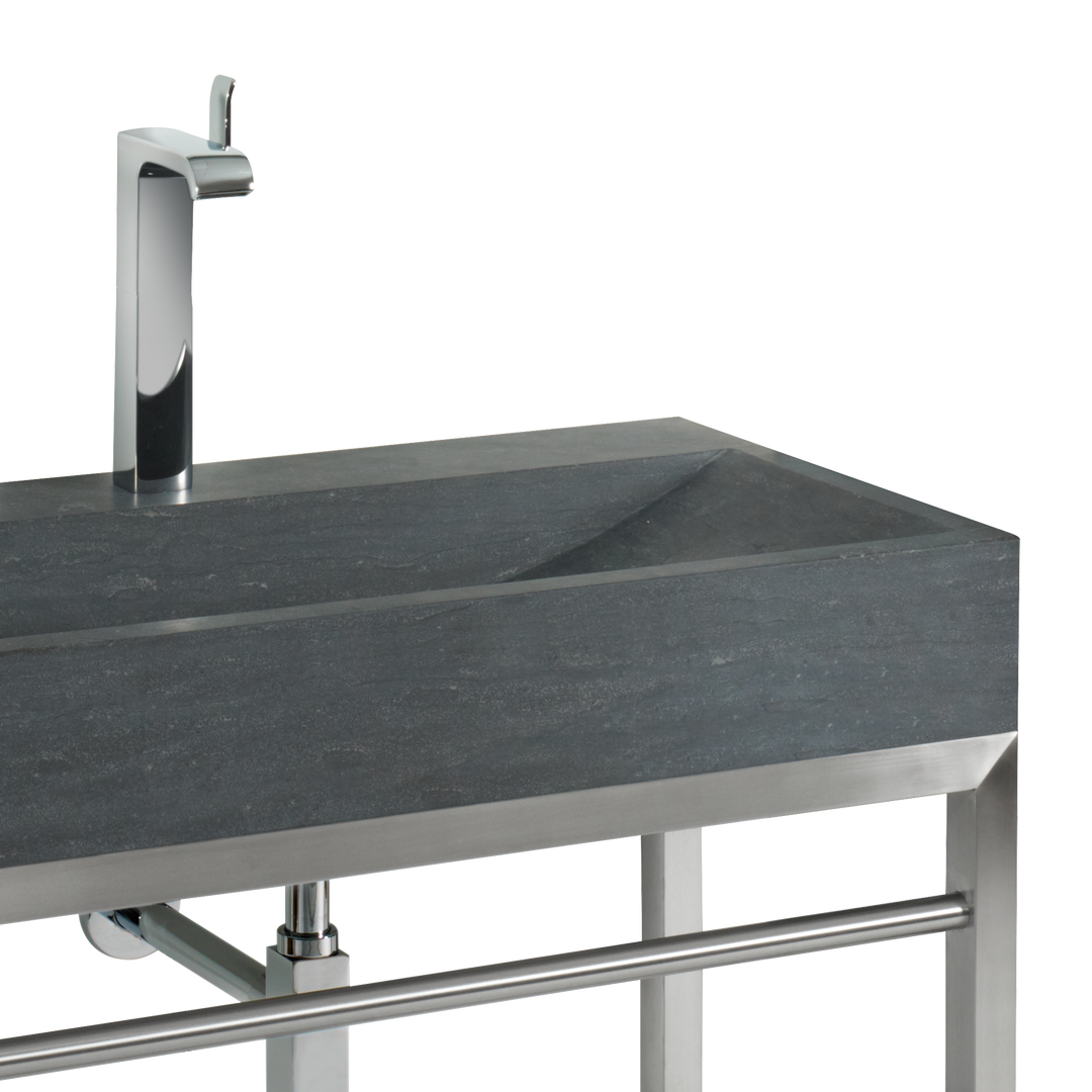 wintec Waschtisch Himalaya, ohne Hahnloch, grau – Bild 2