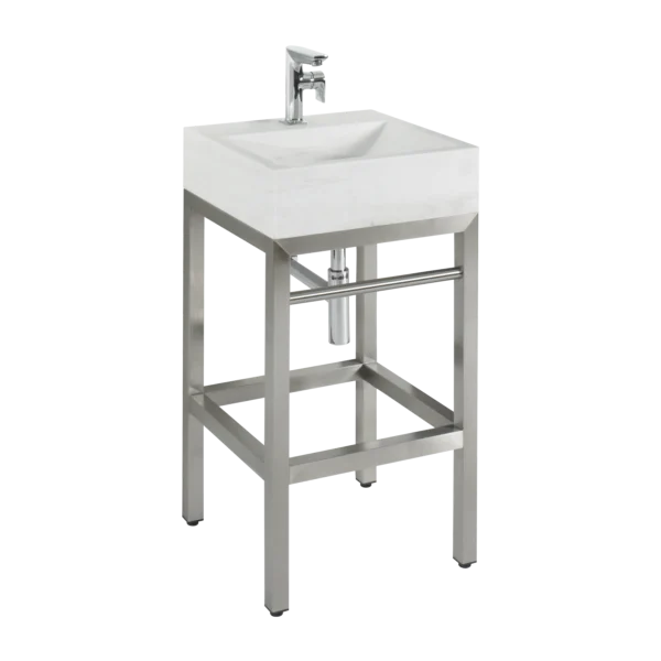 wintec Waschtisch Ätna, mit Hahnloch, weiß