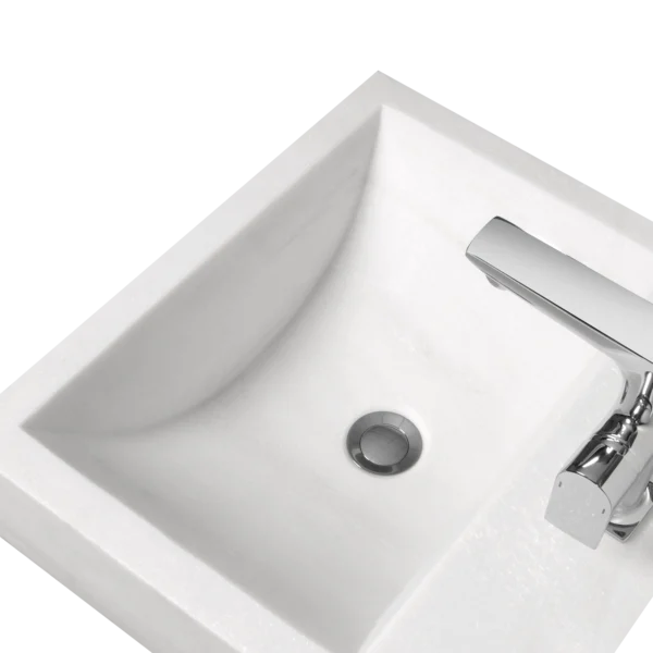 wintec Waschtisch Ätna, mit Hahnloch, weiß – Bild 3